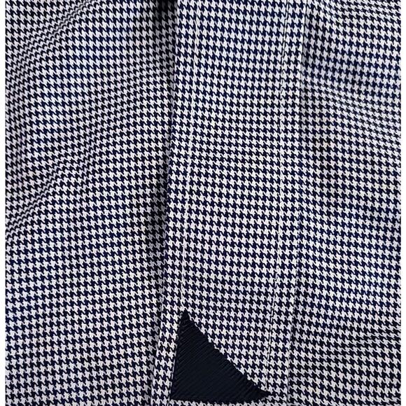 UNTUCKit Slim Wrinkle-Free Navy Blue Houndstooth Shirt Men’s XXL - Picture 7 of 11